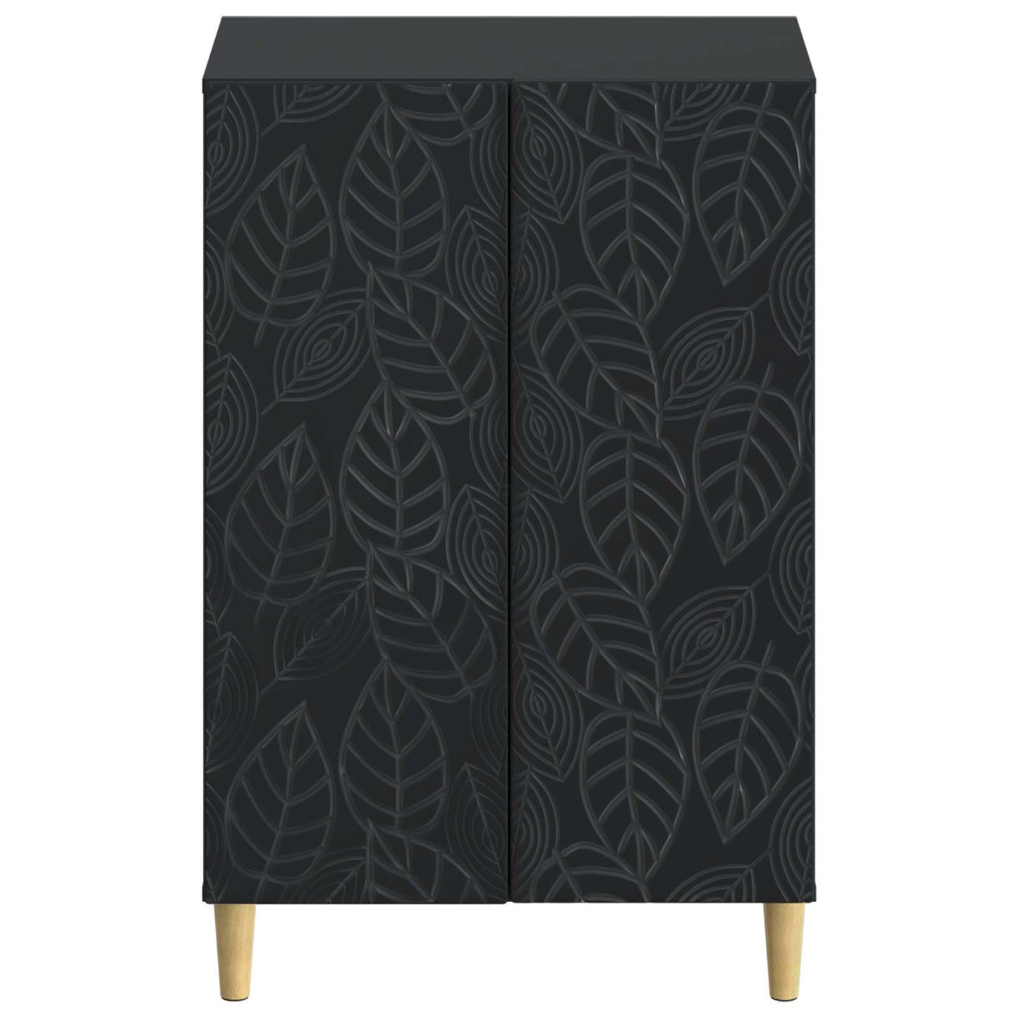 vidaXL Shoe Cabinet DELFT 59.5 x 39.5 x 90 cm Engineered Wood Black