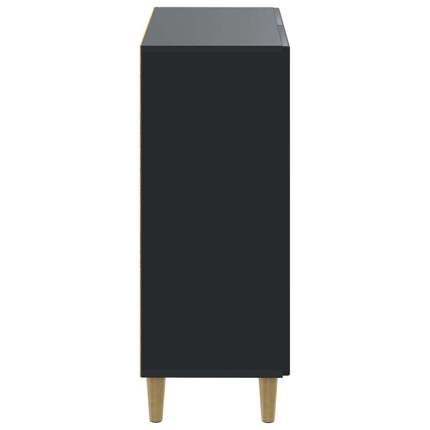 vidaXL Shoe Cabinet DELFT 59.5 x 39.5 x 90 cm Engineered Wood Black