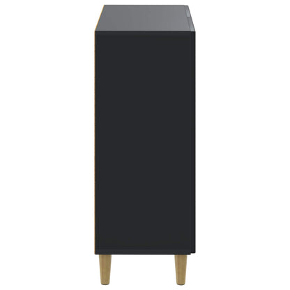 vidaXL Shoe Cabinet DELFT 59.5 x 39.5 x 90 cm Engineered Wood Black