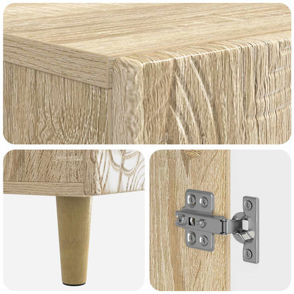 vidaXL Shoe Cabinet DELFT 59.5 x 39.5 x 90 cm Engineered Wood