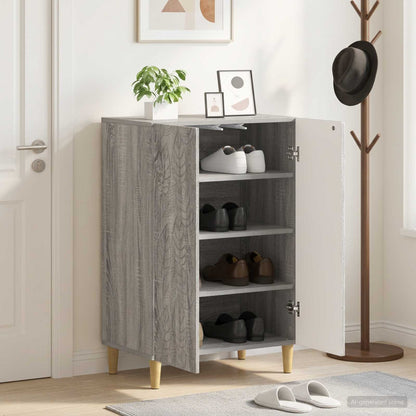 vidaXL Shoe Cabinet DELFT 59.5 x 39.5 x 90 cm Engineered Wood