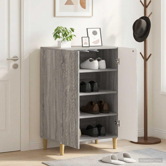 vidaXL Shoe Cabinet DELFT 59.5 x 39.5 x 90 cm Engineered Wood
