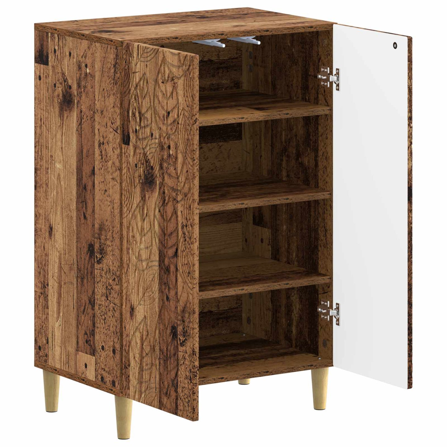 vidaXL Shoe Cabinet DELFT 59.5 x 39.5 x 90 cm Engineered Wood Old Wood