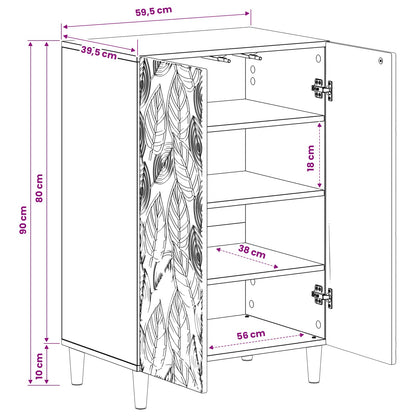 vidaXL Shoe Cabinet DELFT 59.5 x 39.5 x 90 cm Engineered Wood Old Wood