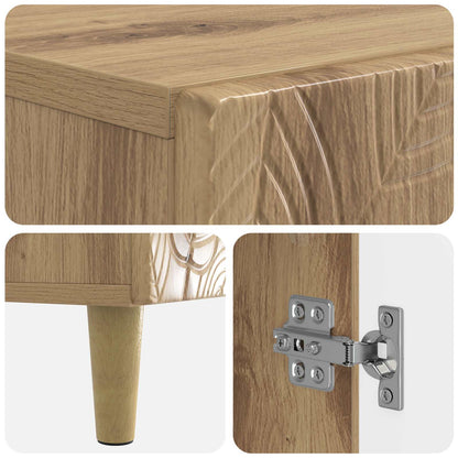 vidaXL Shoe Cabinet DELFT 59.5 x 39.5 x 90 cm Engineered Wood