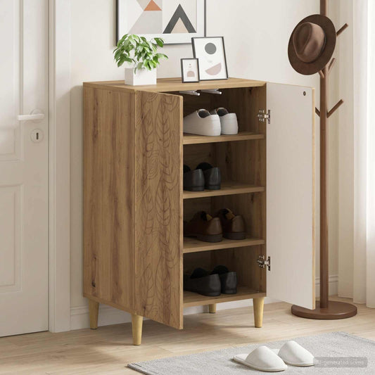 vidaXL Shoe Cabinet DELFT 59.5 x 39.5 x 90 cm Engineered Wood