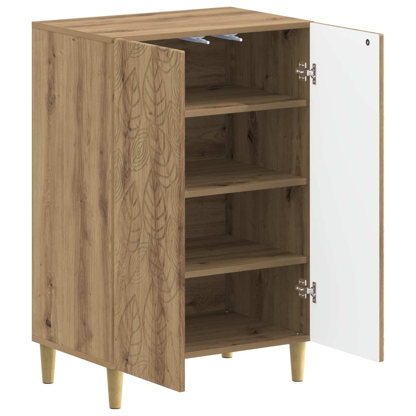vidaXL Shoe Cabinet DELFT 59.5 x 39.5 x 90 cm Engineered Wood