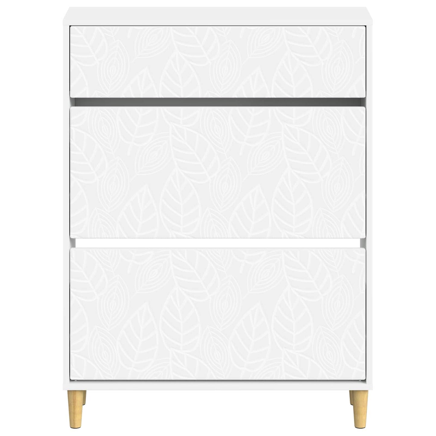 vidaXL Shoe Cabinet DELFT 78 x 24 x 103 cm Engineered Wood White