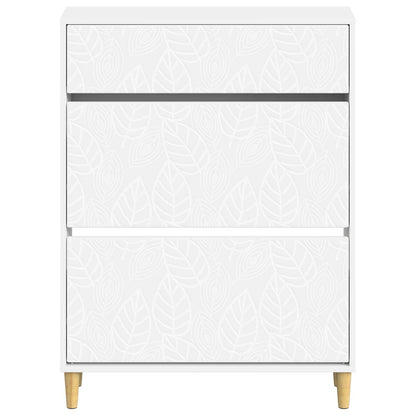 vidaXL Shoe Cabinet DELFT 78 x 24 x 103 cm Engineered Wood White