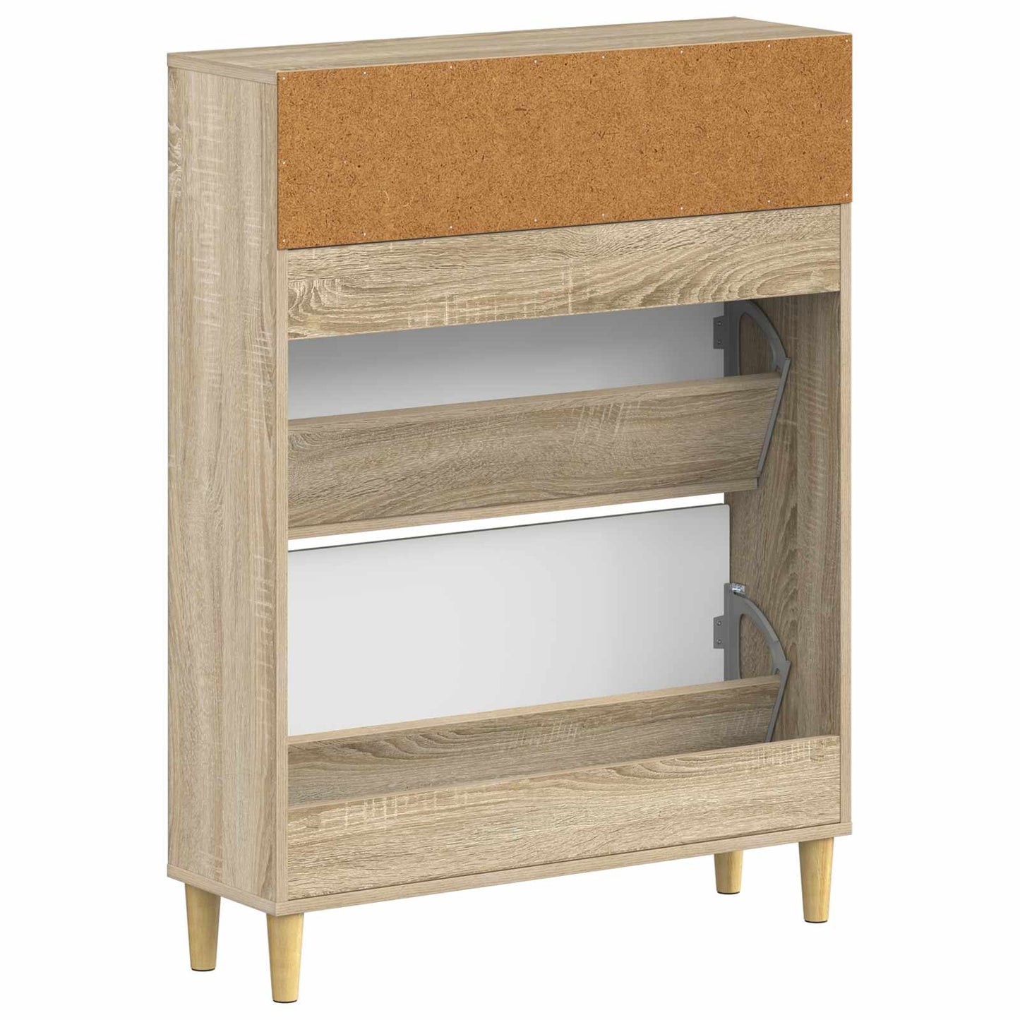vidaXL Shoe Cabinet DELFT 78 x 24 x 103 cm Engineered Wood Sonoma Oak