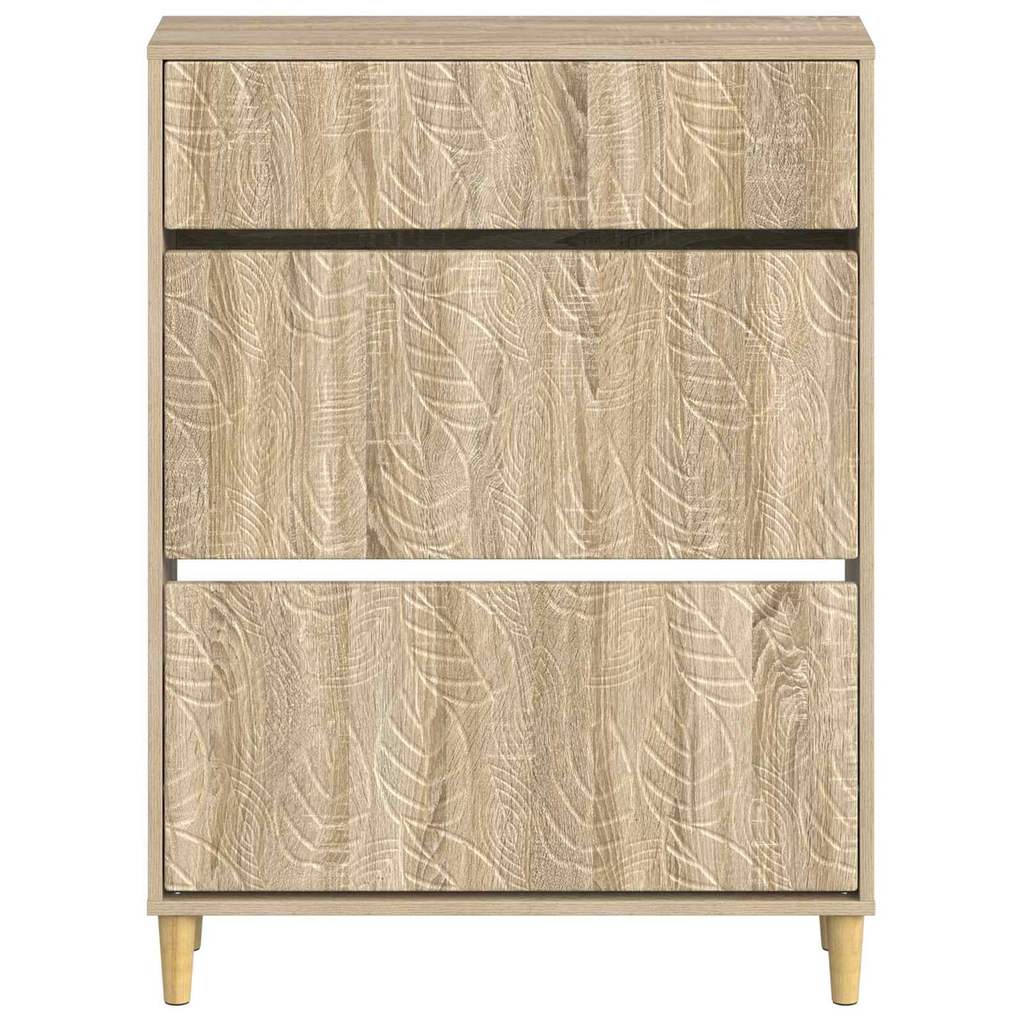 vidaXL Shoe Cabinet DELFT 78 x 24 x 103 cm Engineered Wood Sonoma Oak