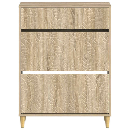 vidaXL Shoe Cabinet DELFT 78 x 24 x 103 cm Engineered Wood Sonoma Oak