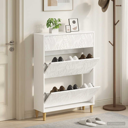 vidaXL Shoe Cabinet DELFT 78 x 24 x 103 cm Engineered Wood