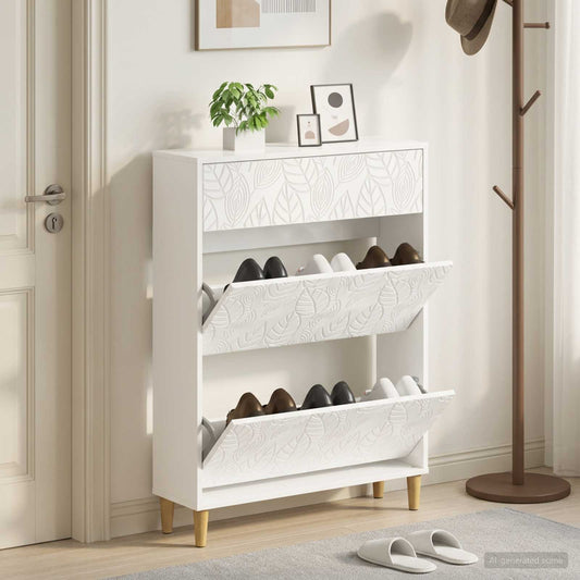 vidaXL Shoe Cabinet DELFT 78 x 24 x 103 cm Engineered Wood