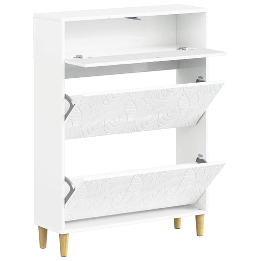 vidaXL Shoe Cabinet DELFT 78 x 24 x 103 cm Engineered Wood