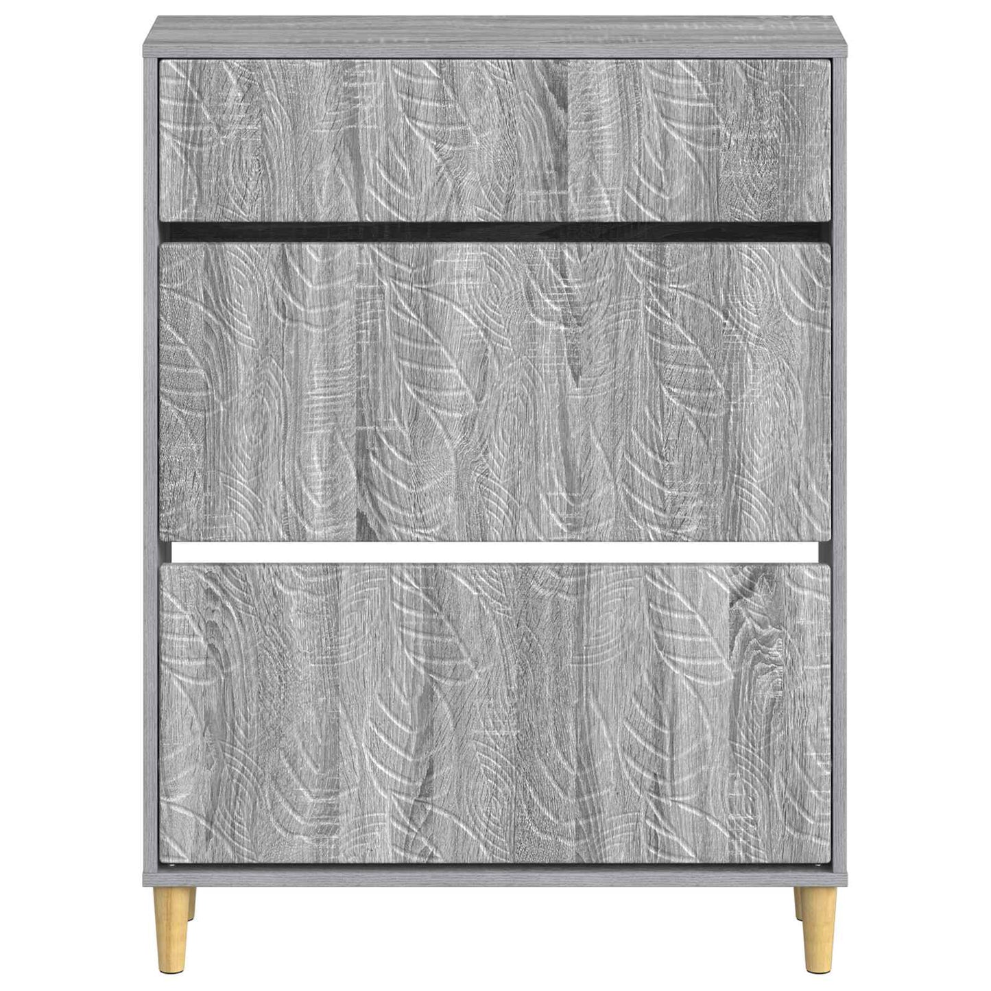 vidaXL Shoe Cabinet DELFT 78 x 24 x 103 cm Engineered Wood Grey Sonoma