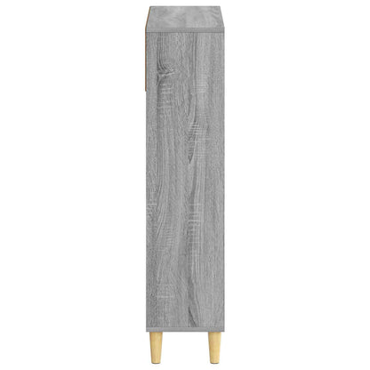 vidaXL Shoe Cabinet DELFT 78 x 24 x 103 cm Engineered Wood Grey Sonoma