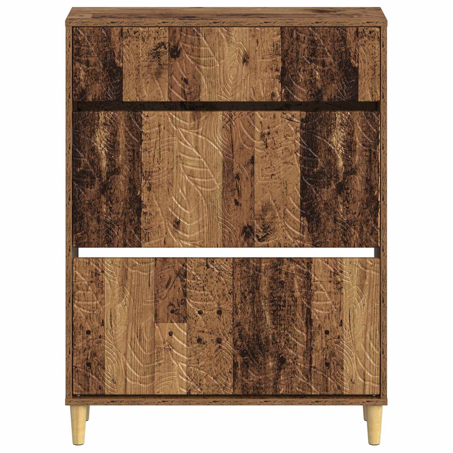vidaXL Shoe Cabinet DELFT 78 x 24 x 103 cm Engineered Wood Old Wood