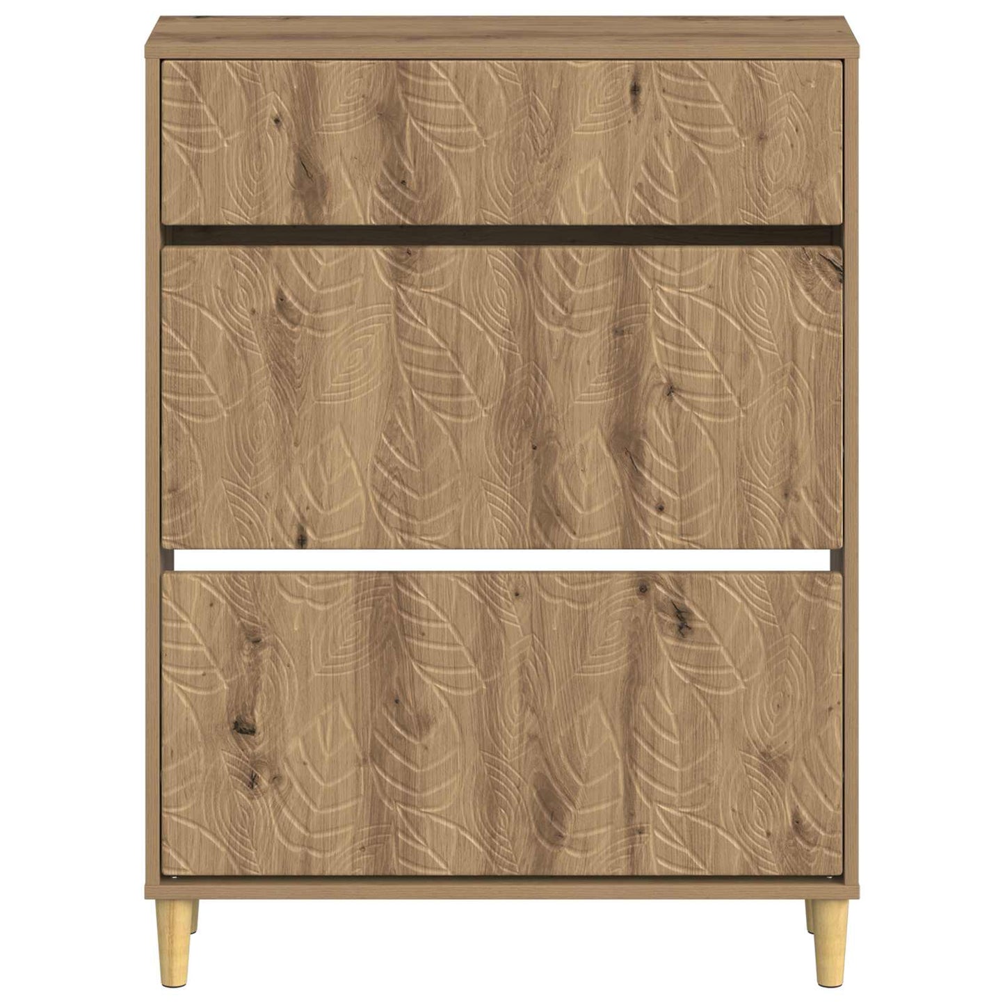 vidaXL Shoe Cabinet DELFT 78 x 24 x 103 cm Engineered Wood Artisan Oak