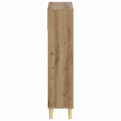 vidaXL Shoe Cabinet DELFT 78 x 24 x 103 cm Engineered Wood Artisan Oak