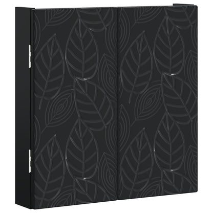 vidaXL Dartboard Cabinet DELFT Black 52.5 x 10.5 x 53.5 cm