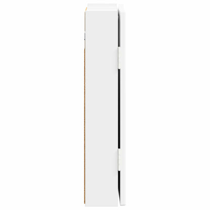 vidaXL Dartboard Cabinet DELFT High Gloss White 52.5 x 10.5 x 53.5 cm