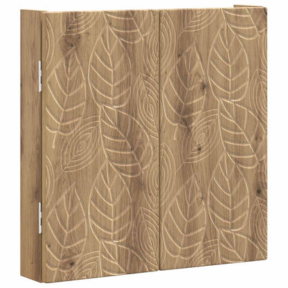 vidaXL Dartboard Cabinet DELFT Artisan Oak 52.5 x 10.5 x 53.5 cm