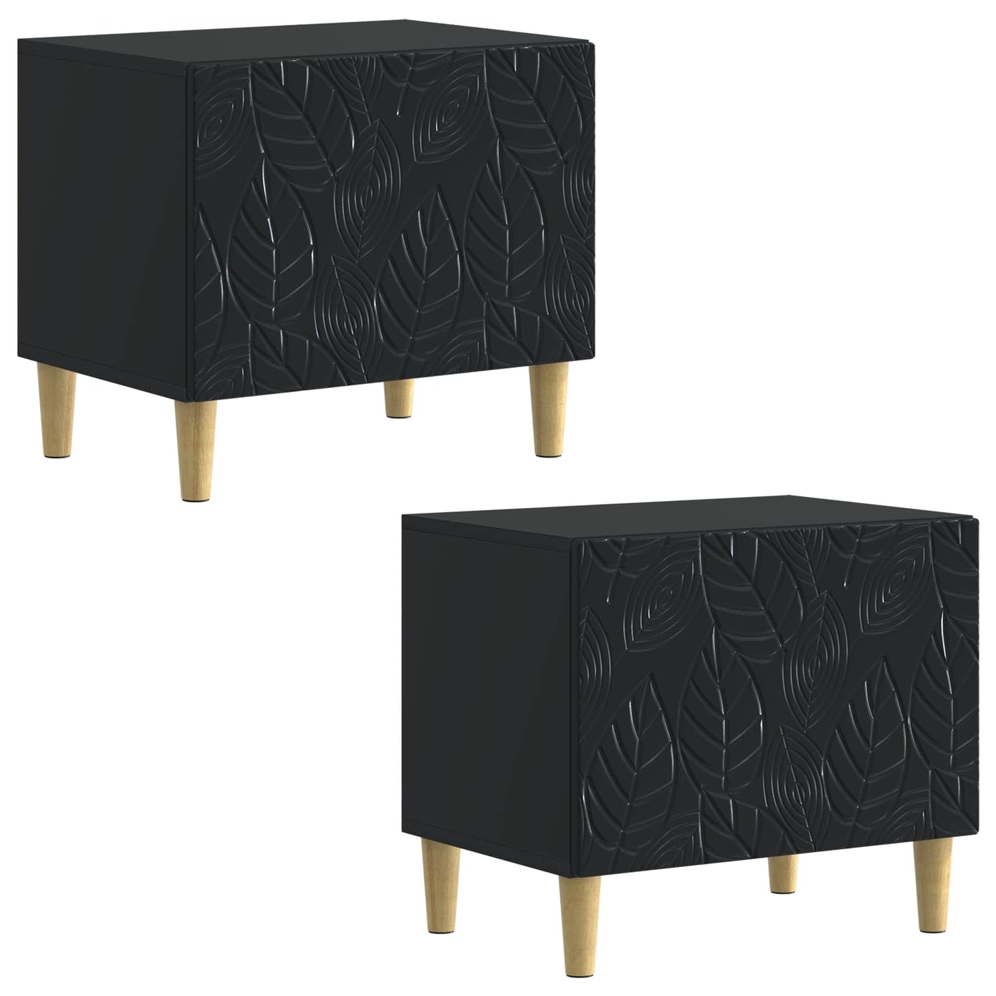 vidaXL TV Cabinet Black Engineered Wood