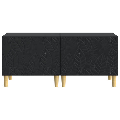 vidaXL TV Cabinet Black Engineered Wood