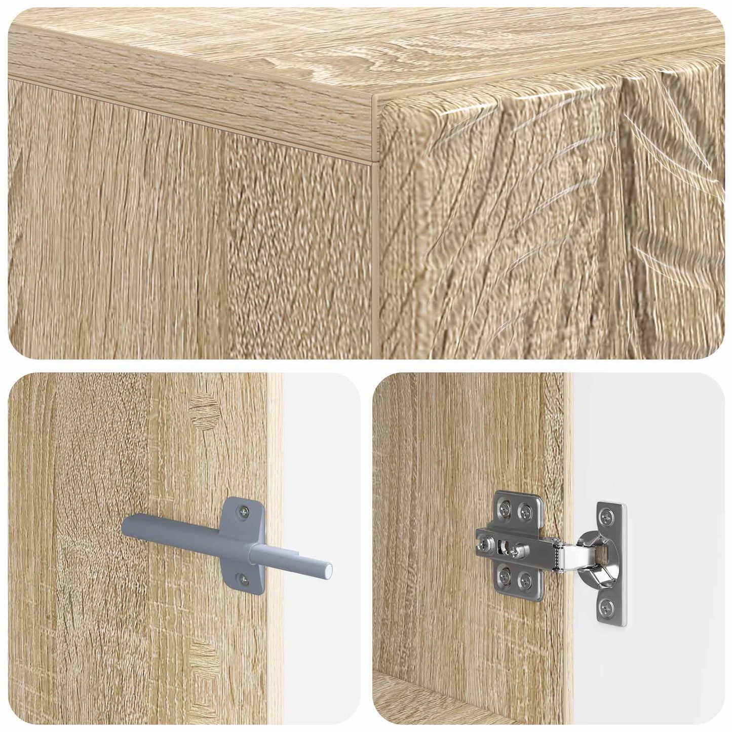 vidaXL TV Cabinet Sonoma Oak Engineered Wood