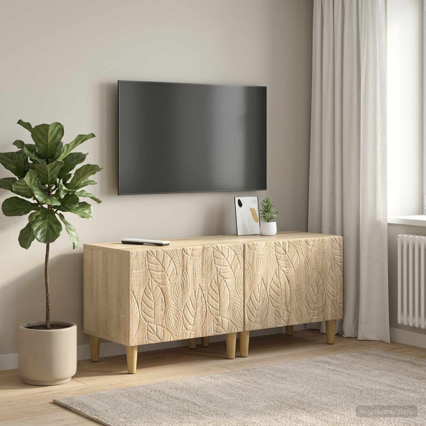 vidaXL TV Cabinet Sonoma Oak Engineered Wood