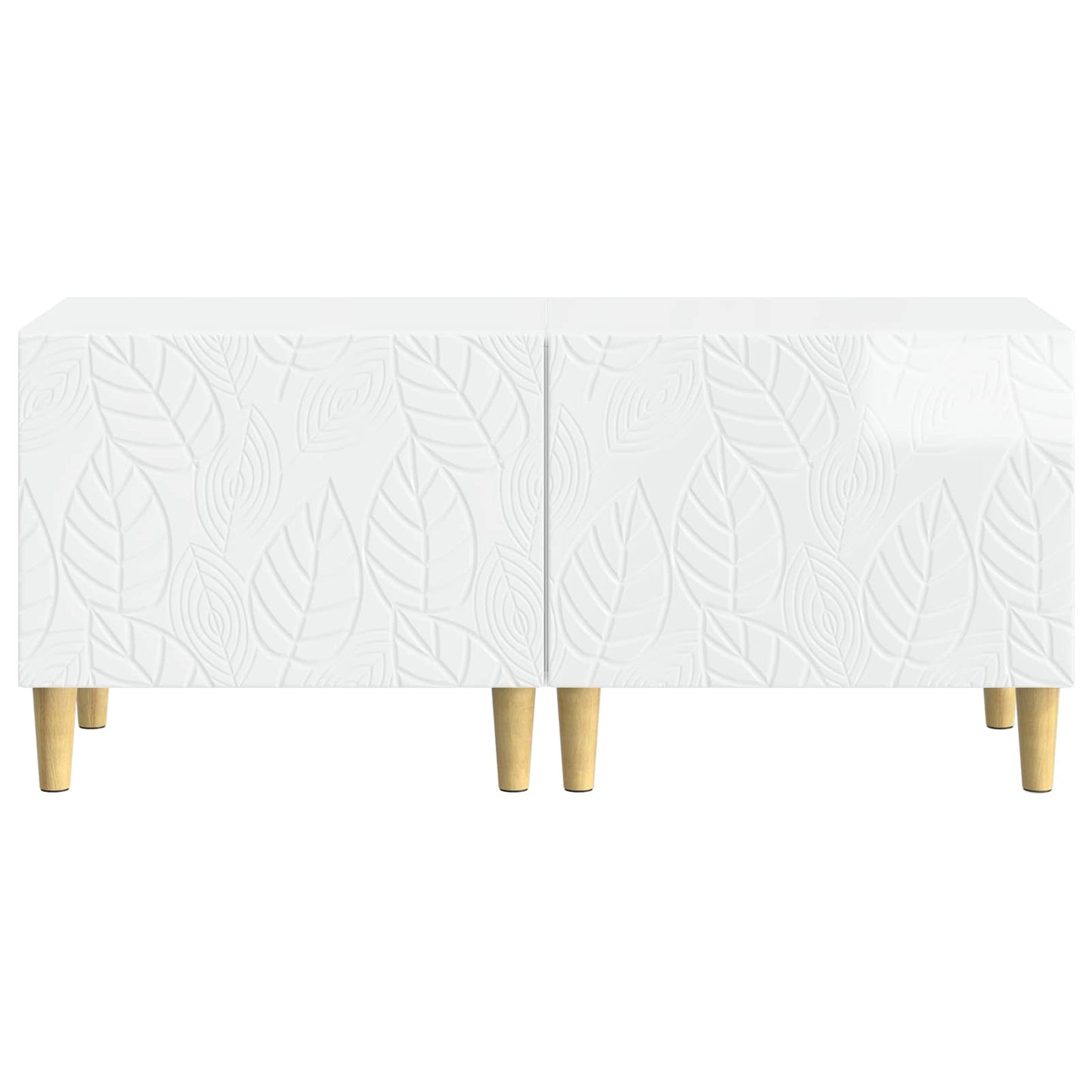 vidaXL TV Cabinet High Gloss White Engineered Wood