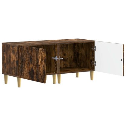 vidaXL TV Cabinet Smoked Oak Engineered Wood