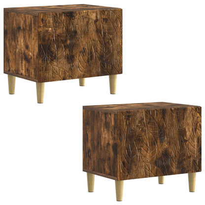 vidaXL TV Cabinet Smoked Oak Engineered Wood