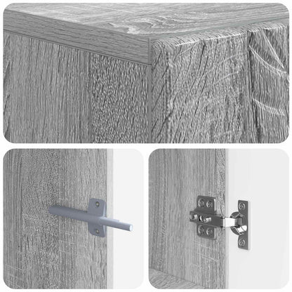 vidaXL TV Cabinet Grey Sonoma Engineered Wood