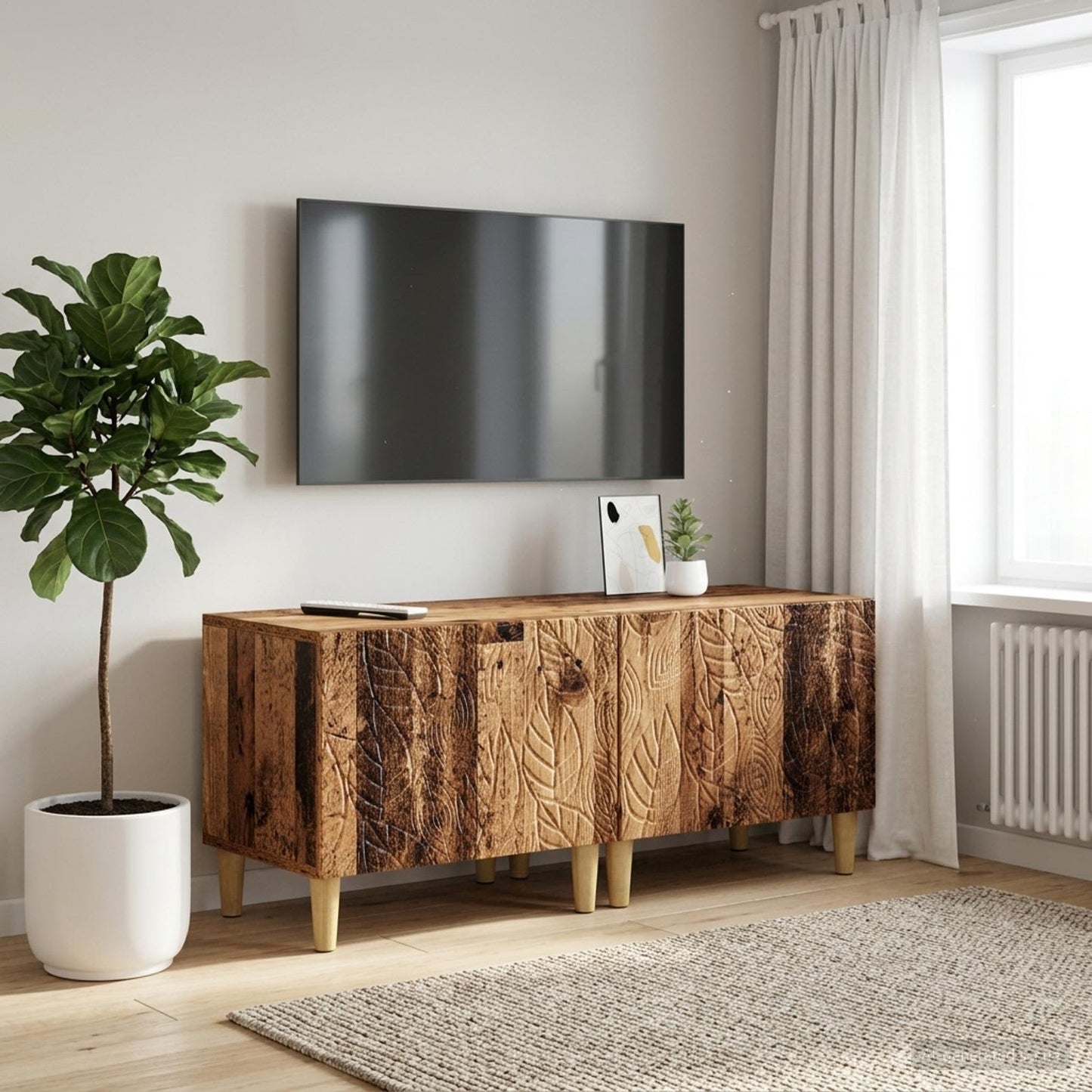vidaXL TV Cabinet Old Wood Engineered Wood