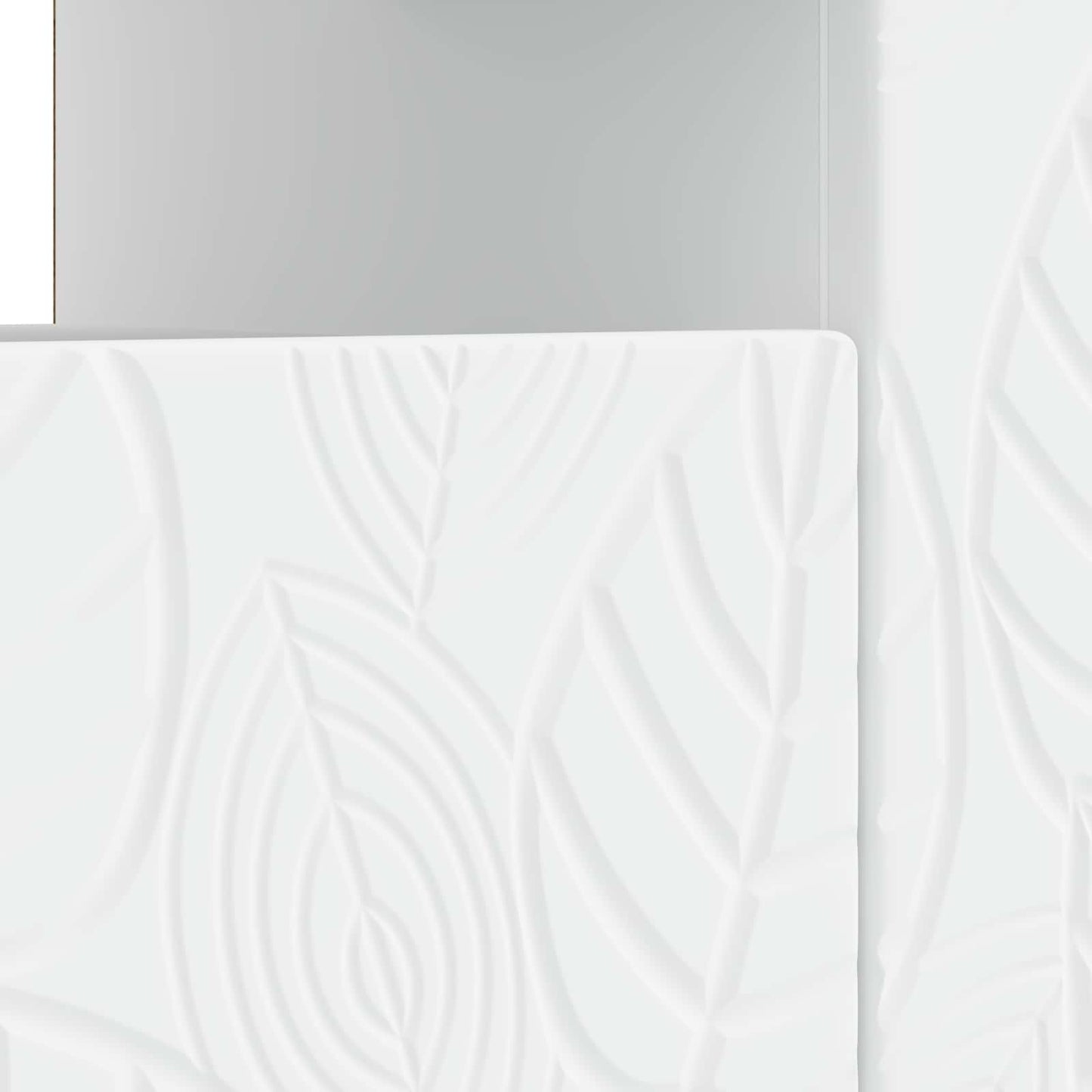 vidaXL LED TV Cabinet White Engineered Wood