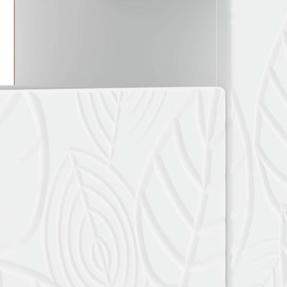 vidaXL LED TV Cabinet White Engineered Wood