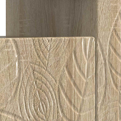 vidaXL LED TV Cabinet Sonoma Oak Engineered Wood