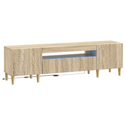 vidaXL LED TV Cabinet Sonoma Oak Engineered Wood