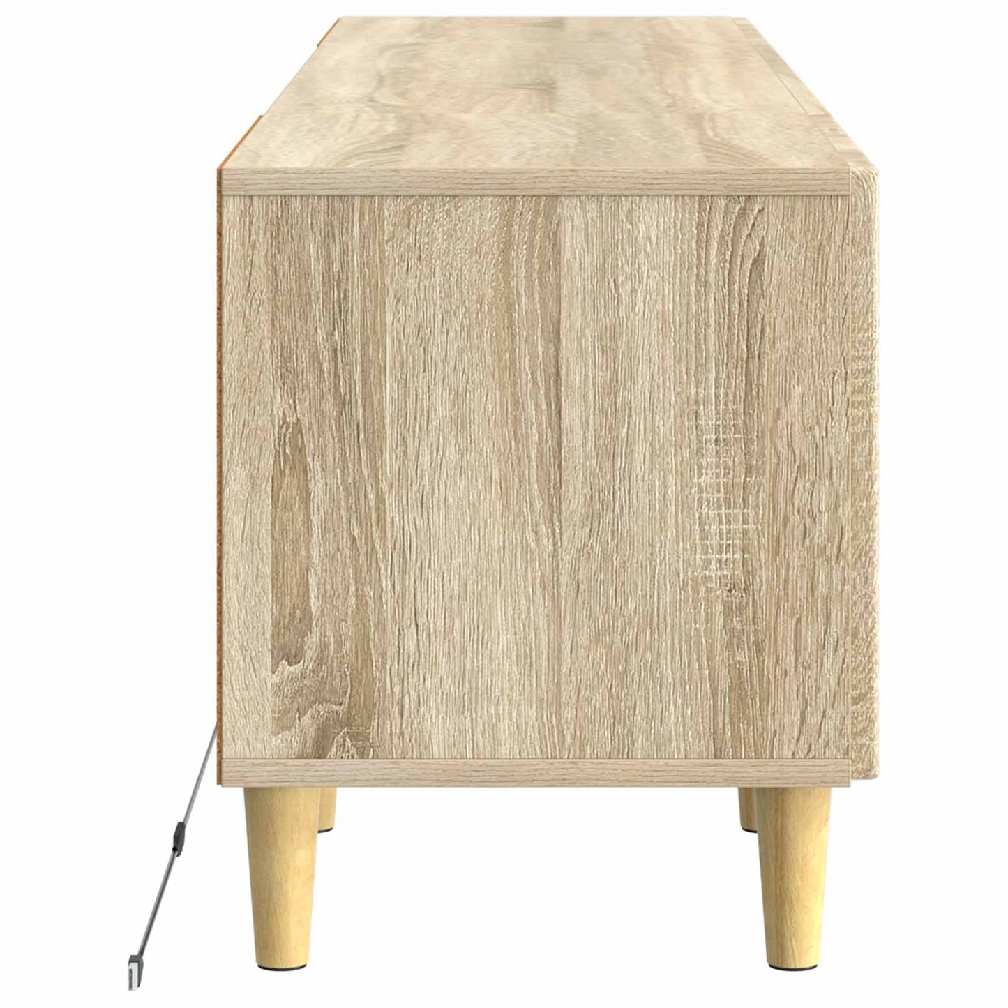 vidaXL LED TV Cabinet Sonoma Oak Engineered Wood