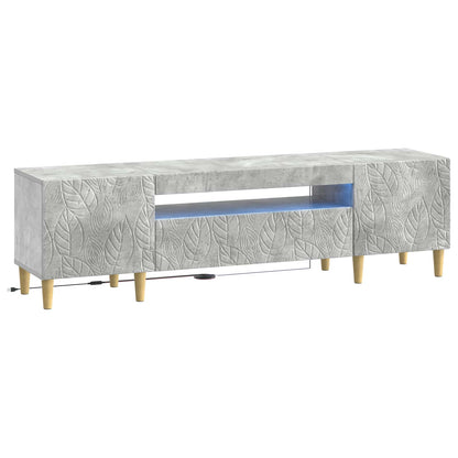 vidaXL LED TV Cabinet Concrete Grey Engineered Wood