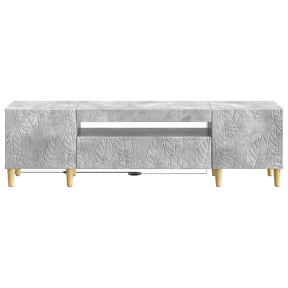 vidaXL LED TV Cabinet Concrete Grey Engineered Wood