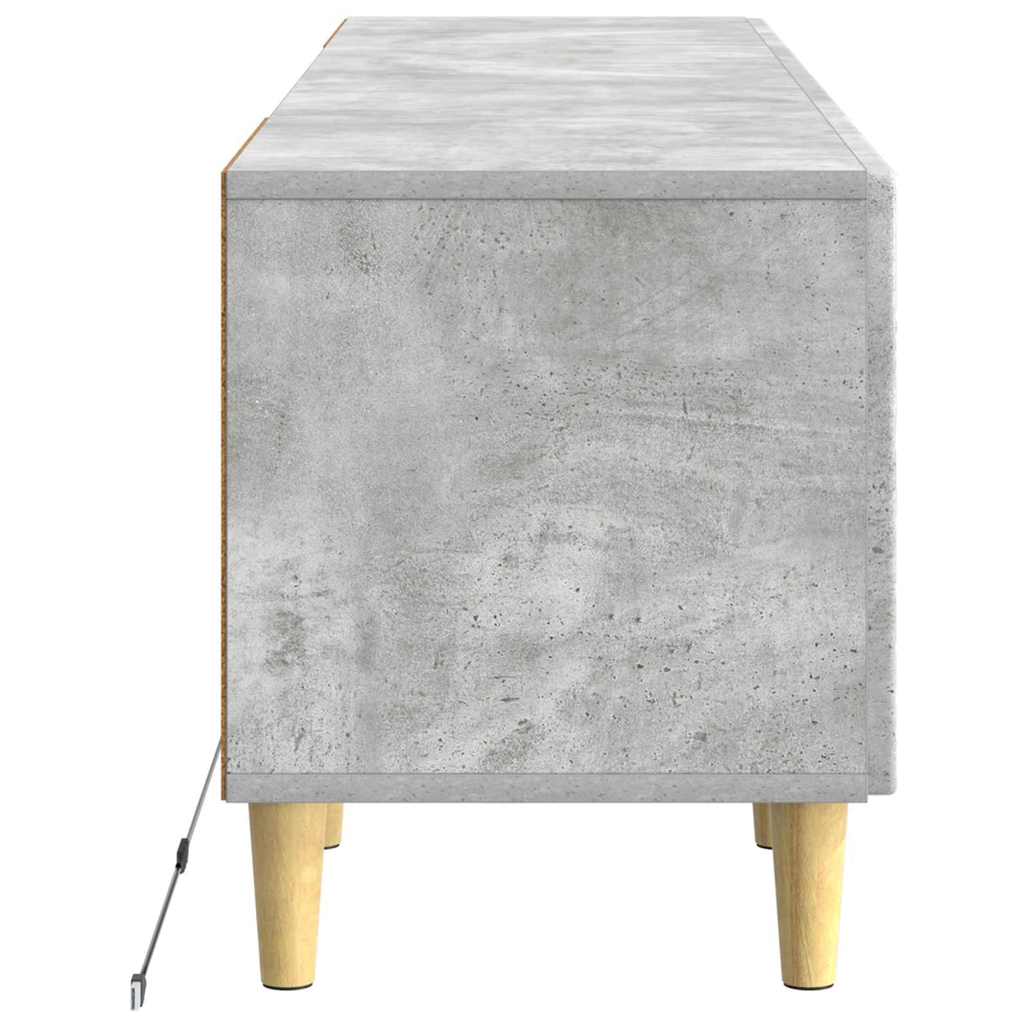 vidaXL LED TV Cabinet Concrete Grey Engineered Wood
