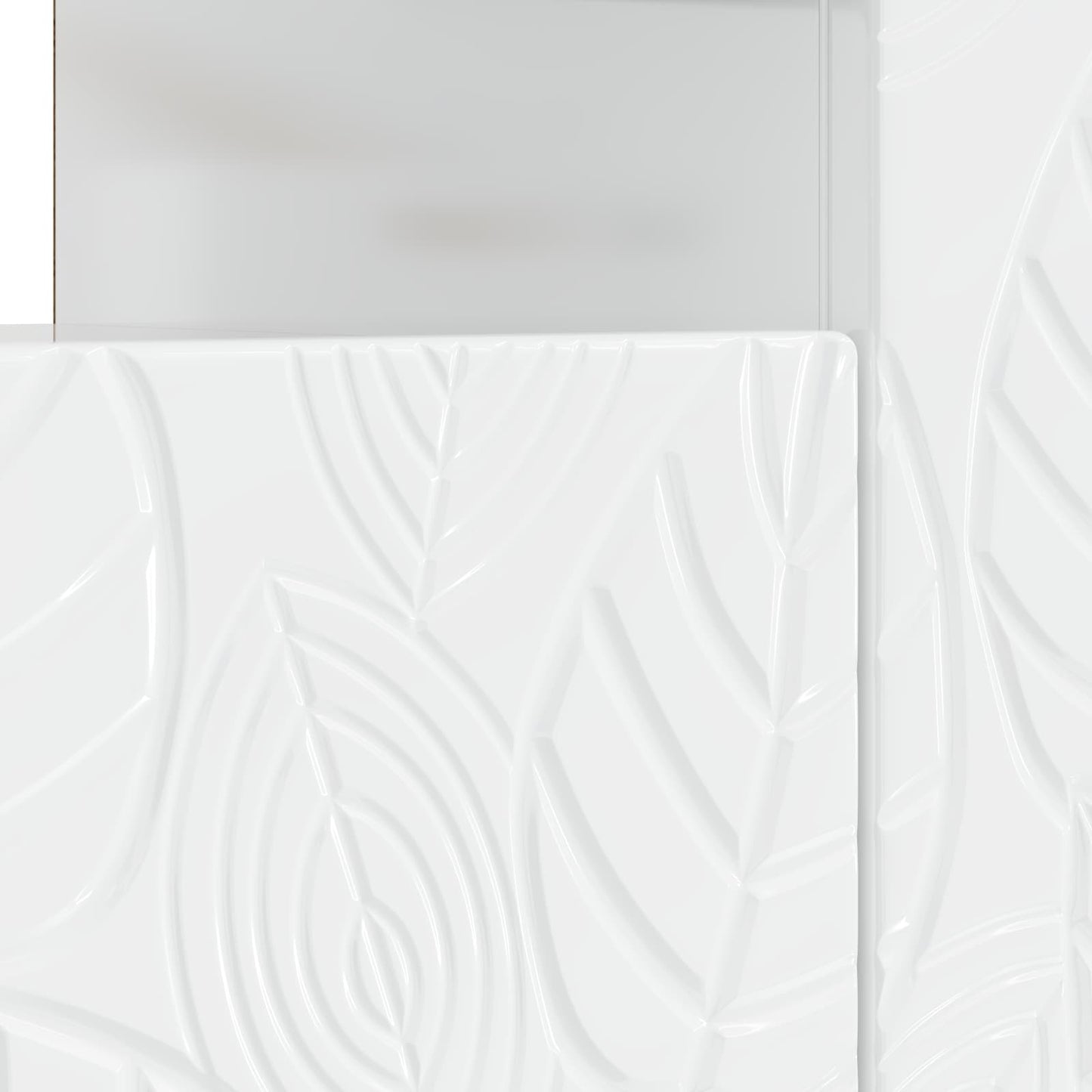 vidaXL LED TV Cabinet High Gloss White Engineered Wood
