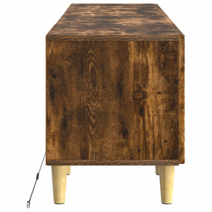 vidaXL LED TV Cabinet Smoked Oak Engineered Wood