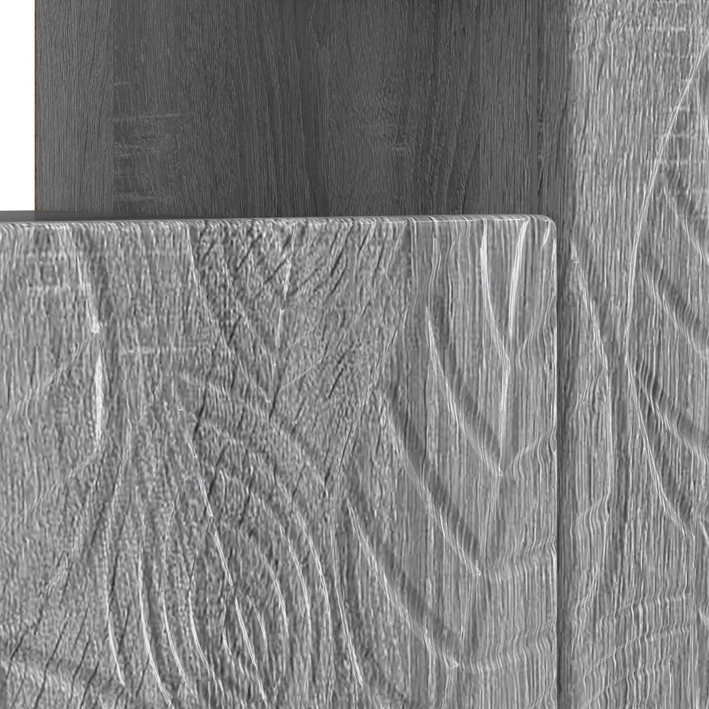 vidaXL LED TV Cabinet Grey Sonoma Engineered Wood