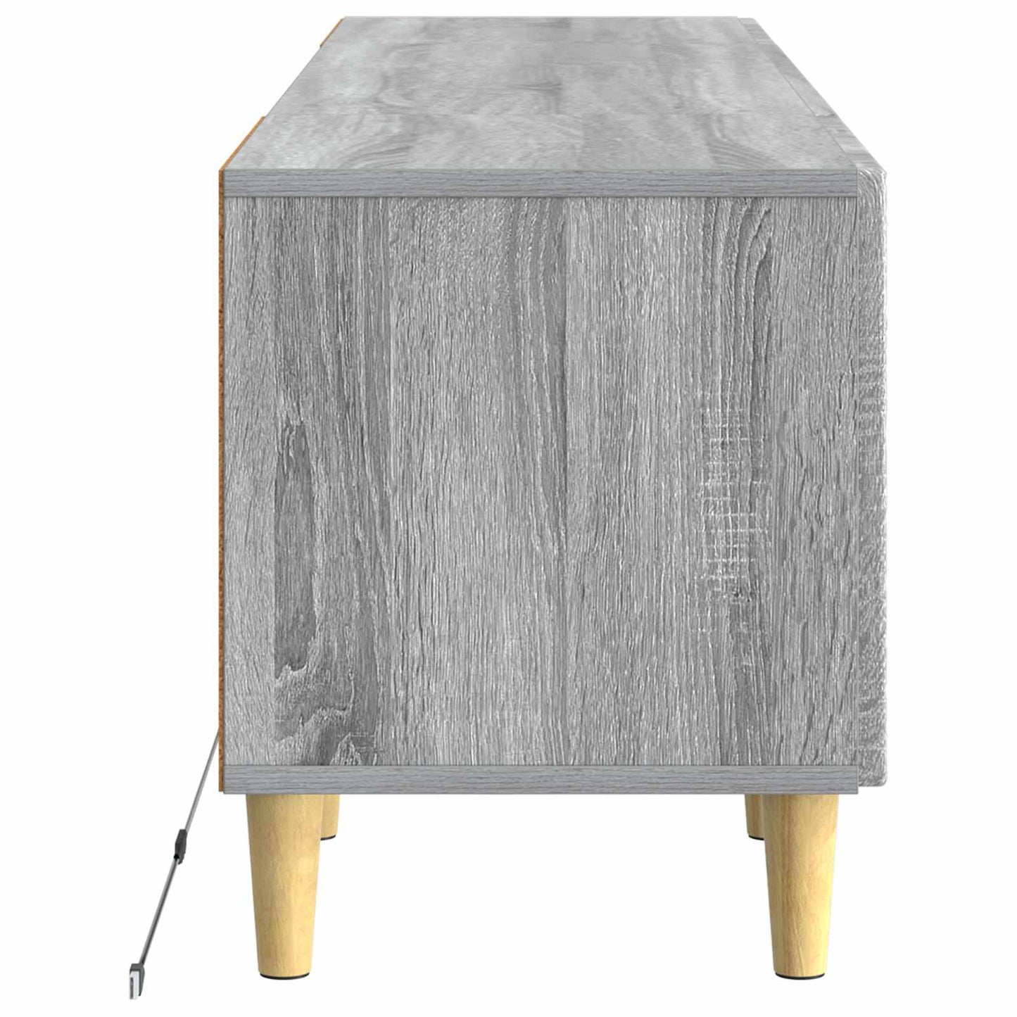 vidaXL LED TV Cabinet Grey Sonoma Engineered Wood