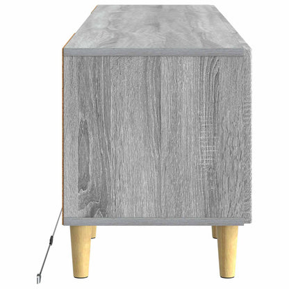 vidaXL LED TV Cabinet Grey Sonoma Engineered Wood