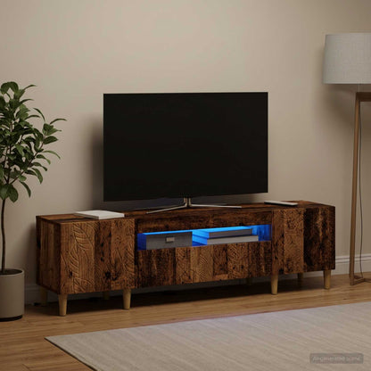 vidaXL LED TV Cabinet Old Wood Engineered Wood